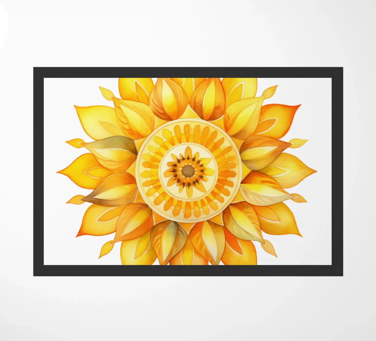 Sun Mandala doormat by Spiritual Touch