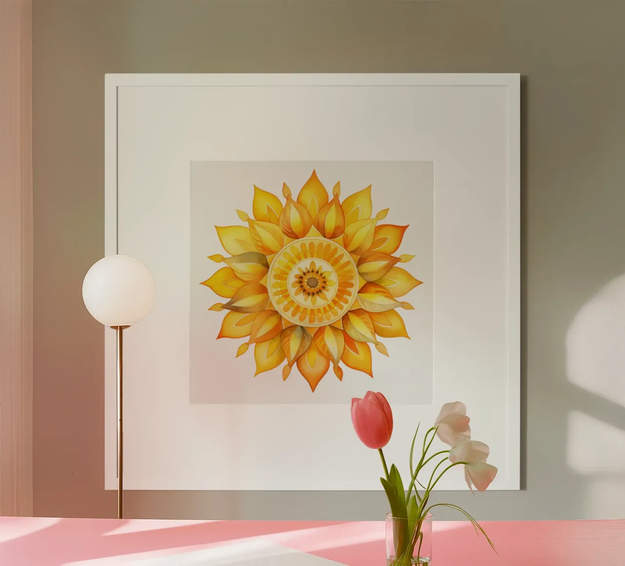 Mandala del sole poster da Spiritual Touch