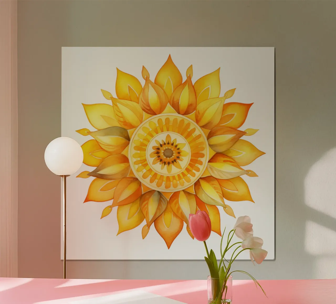 Mandala del sole poster da Spiritual Touch