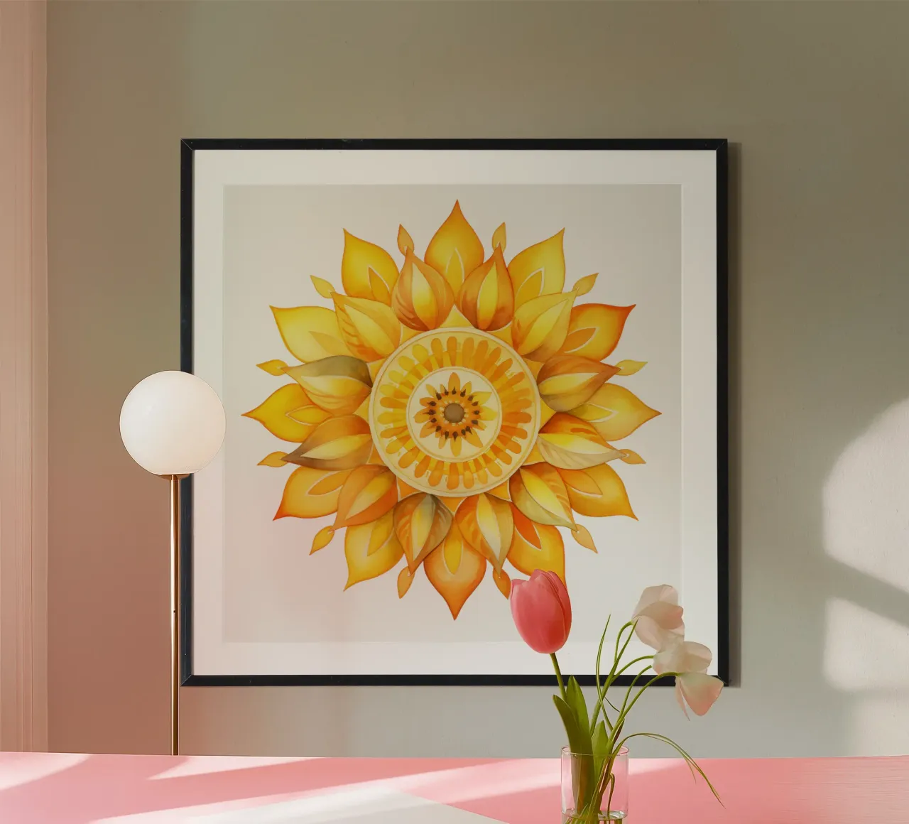 Mandala del sole poster da Spiritual Touch