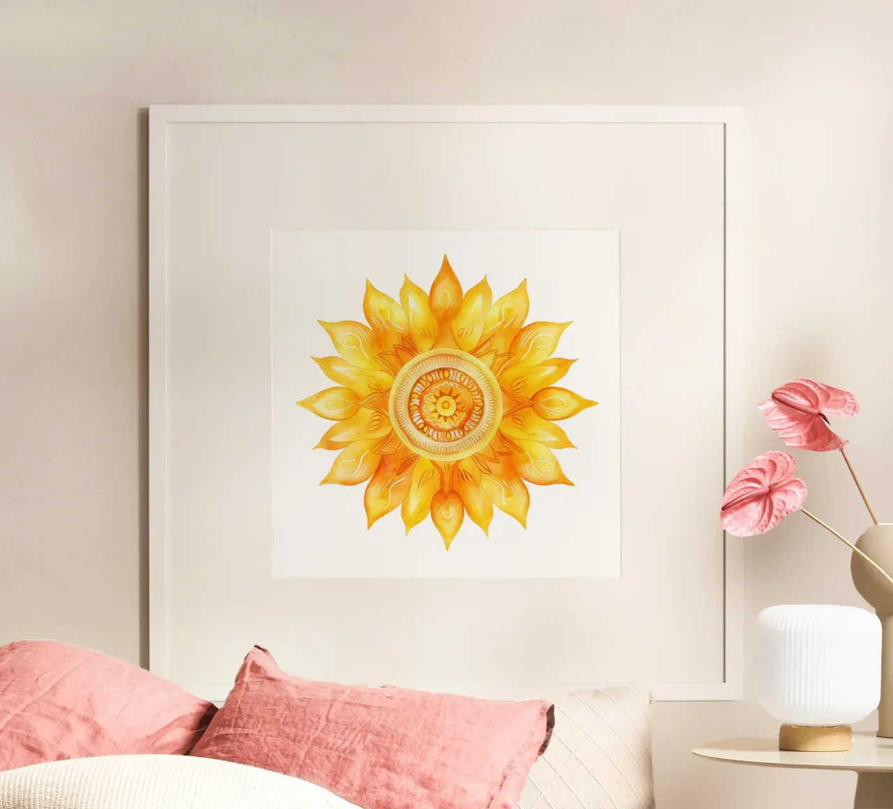 Sun Mandala poster by Spiritual Touch