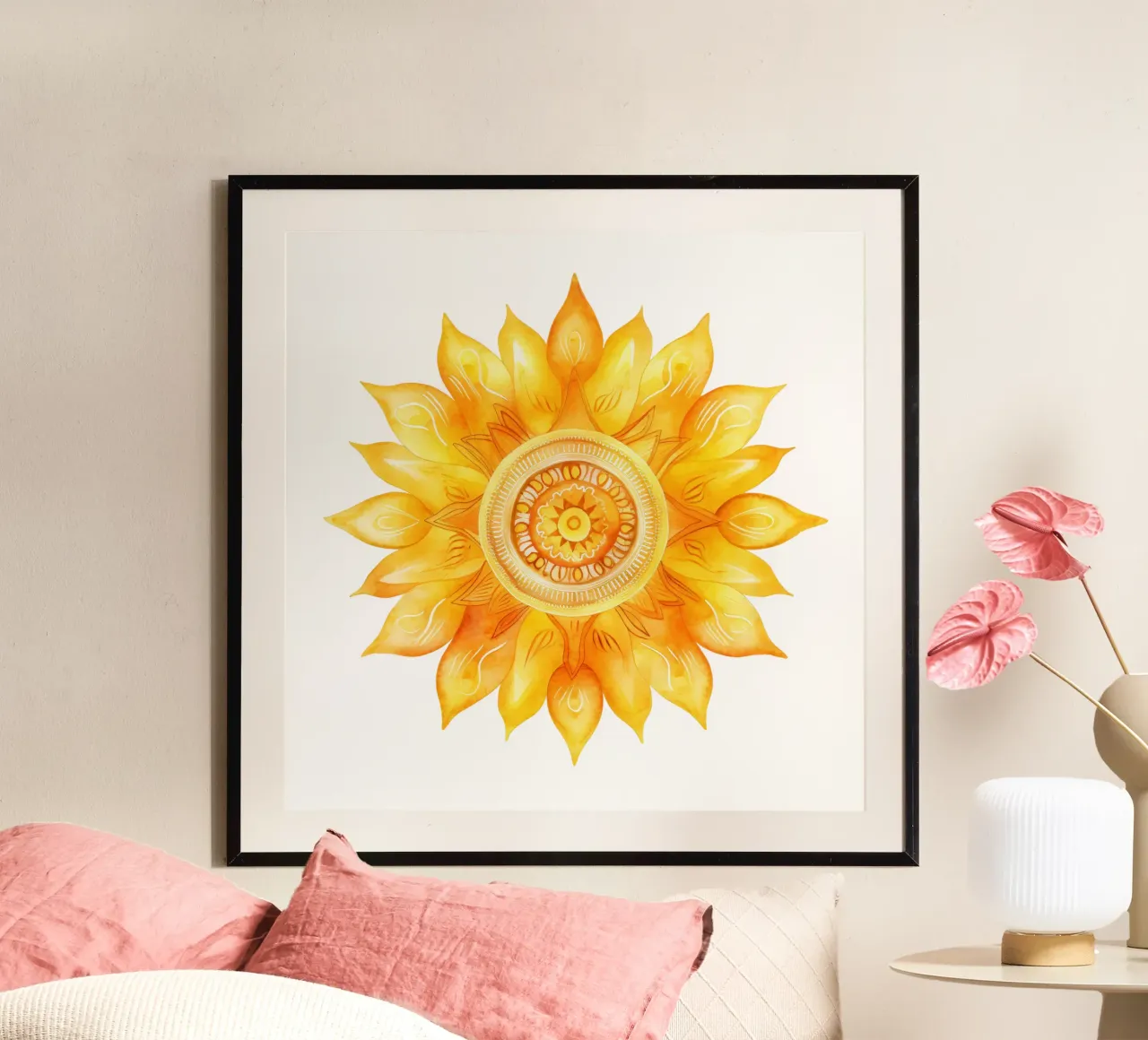 Sun Mandala poster by Spiritual Touch
