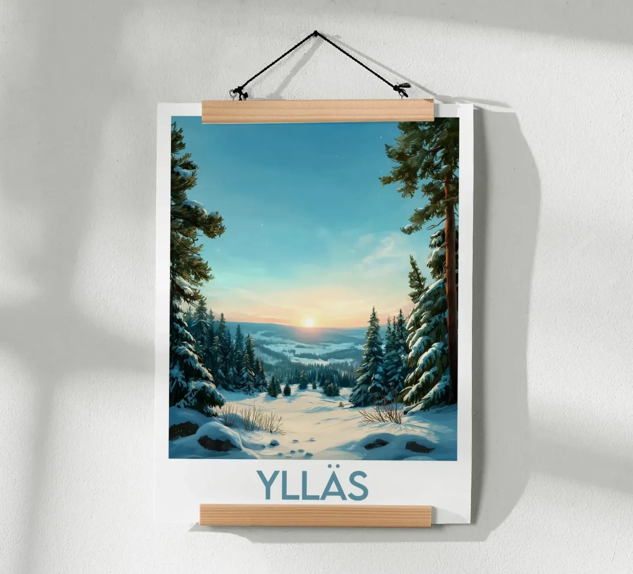 Affiche Ylläs poster con telaio in plastica da Frame the World