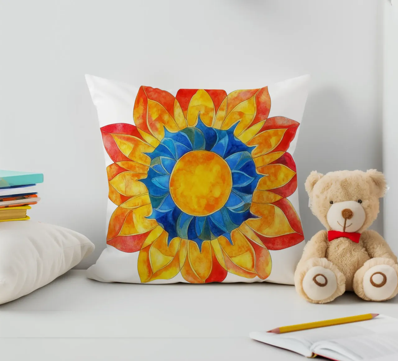 Mandala del sole cuscino da Spiritual Touch