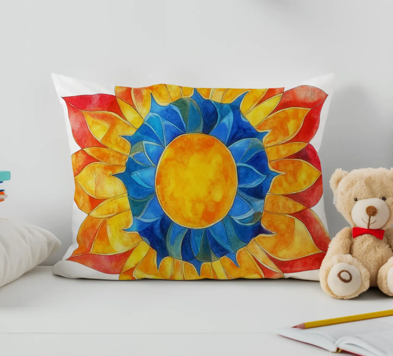 Mandala del sole cuscino da Spiritual Touch
