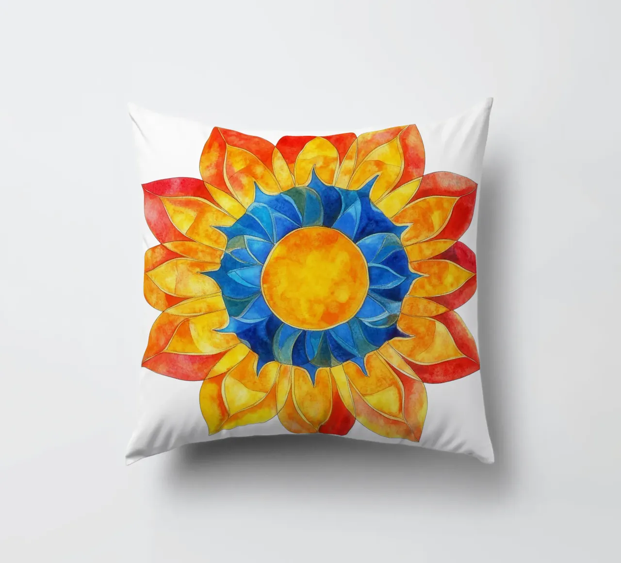 Mandala del sole cuscino da Spiritual Touch