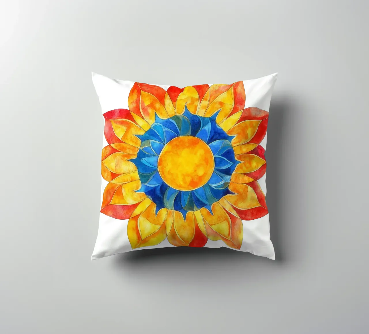 Mandala del sole cuscino da Spiritual Touch