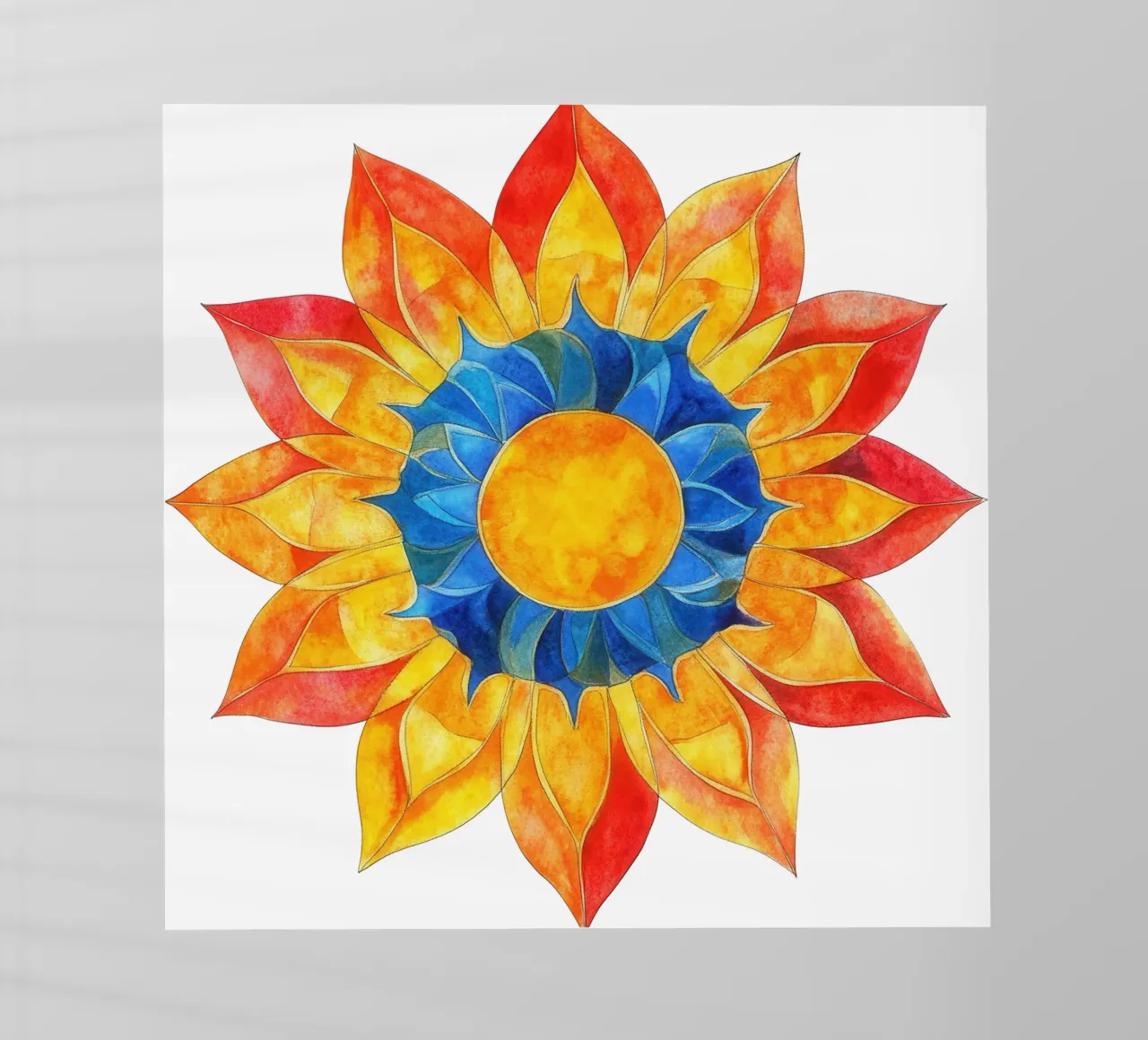 Mandala del sole pellicola backlit da Spiritual Touch