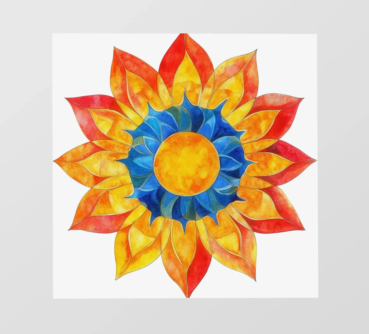 Mandala del sole pellicola backlit da Spiritual Touch
