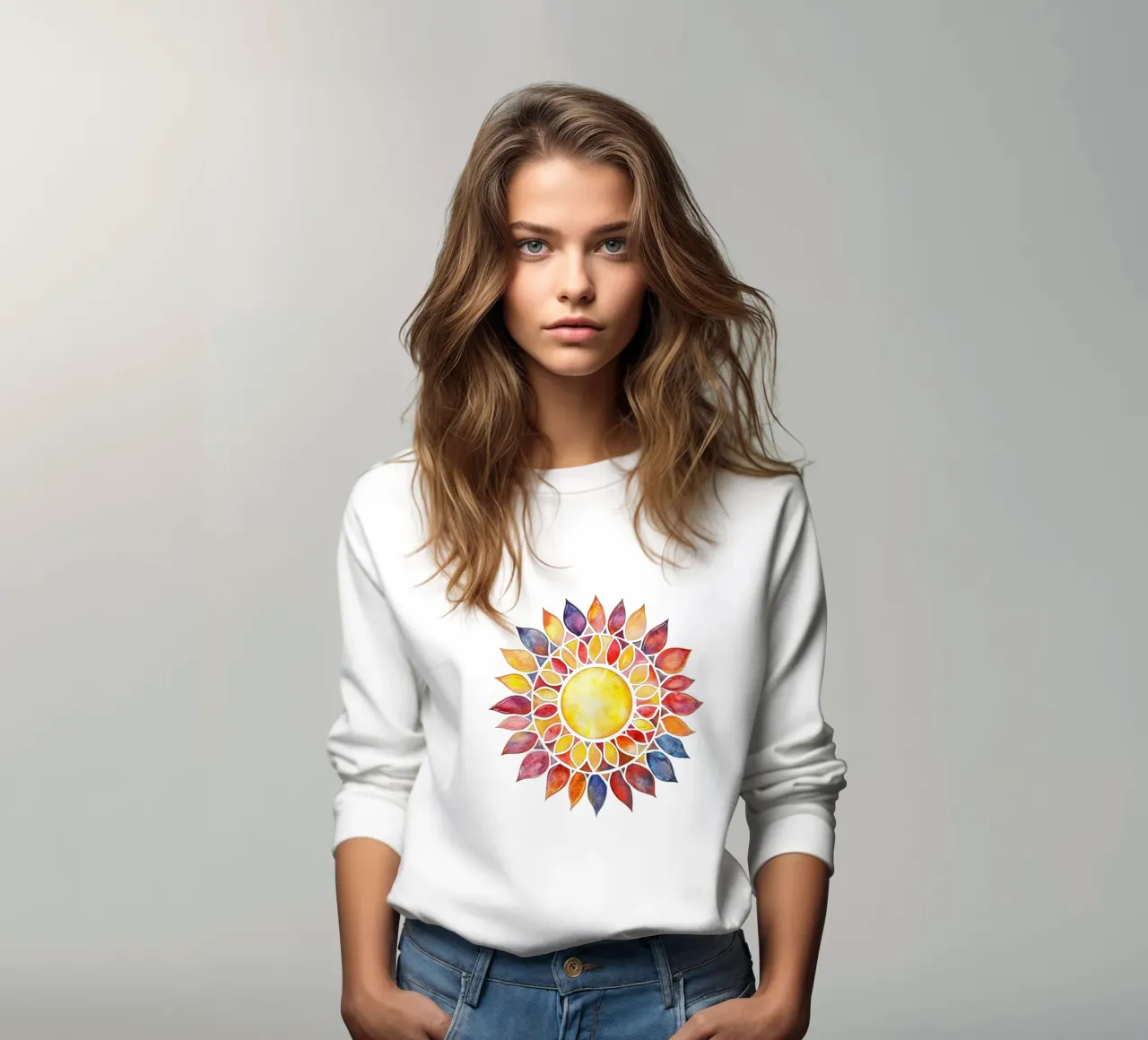 Mandala del sole felpa da Spiritual Touch