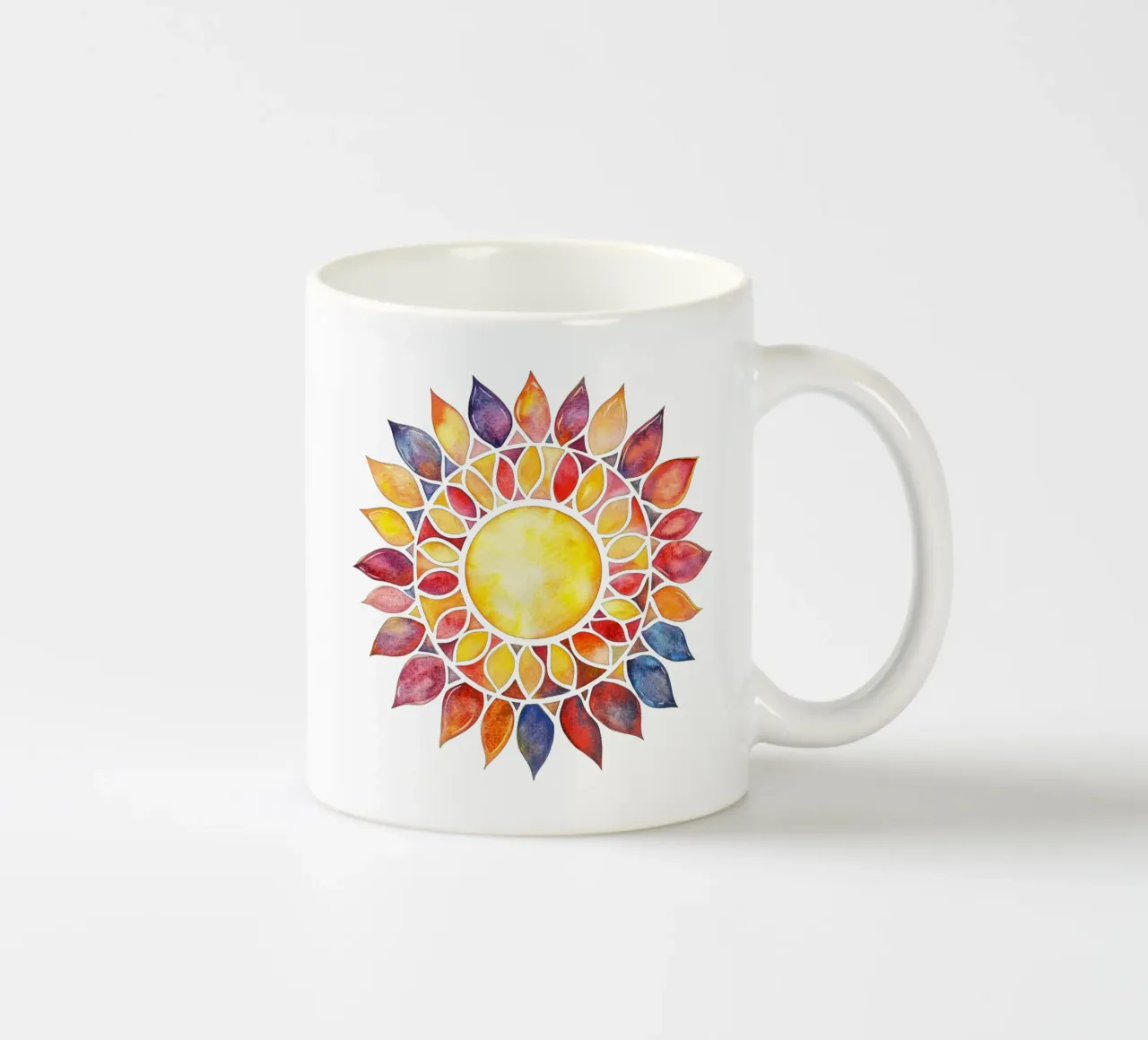 Mandala del sole tazza in ceramica da Spiritual Touch