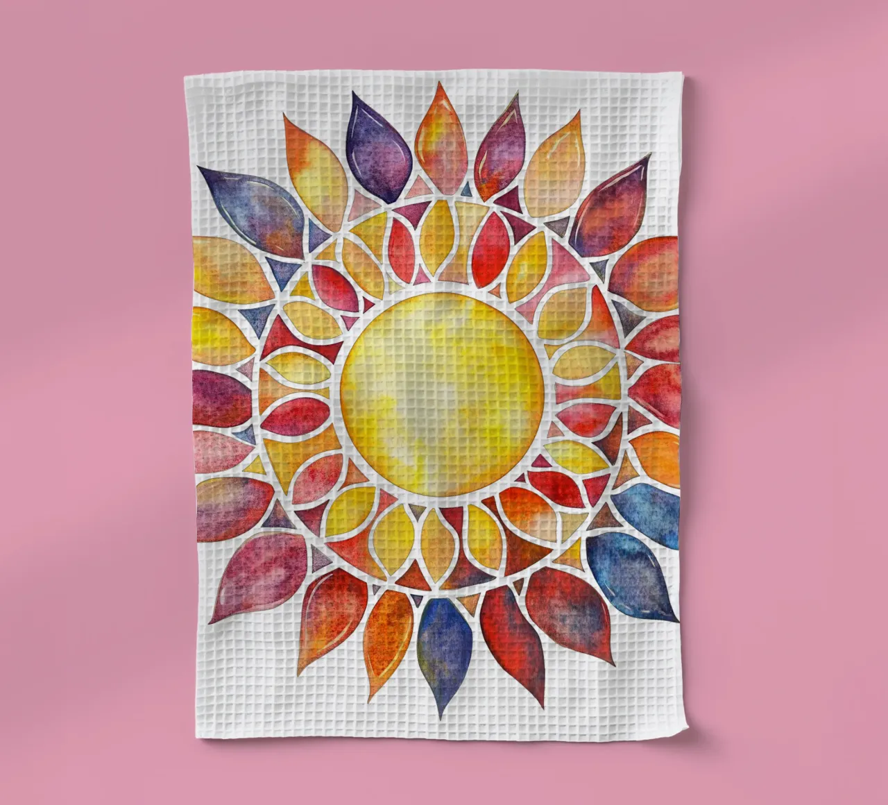 Mandala del sole canovaccio da cucina da Spiritual Touch