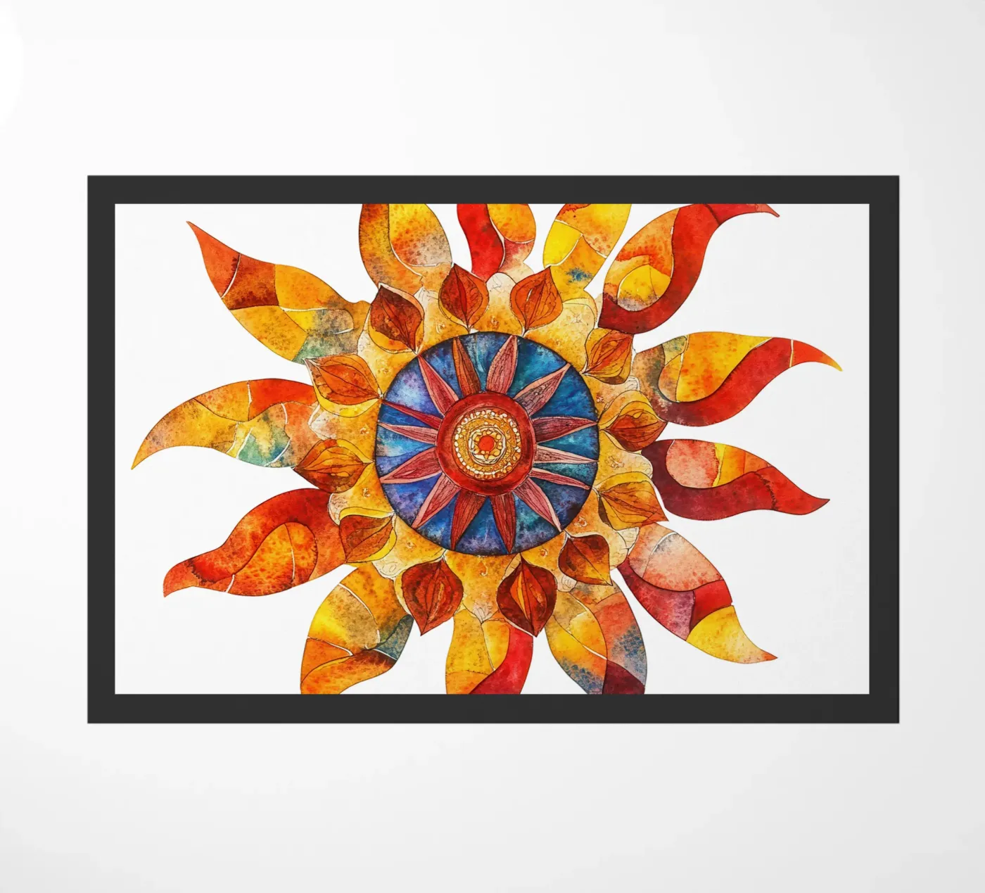 Sun Mandala doormat by Spiritual Touch