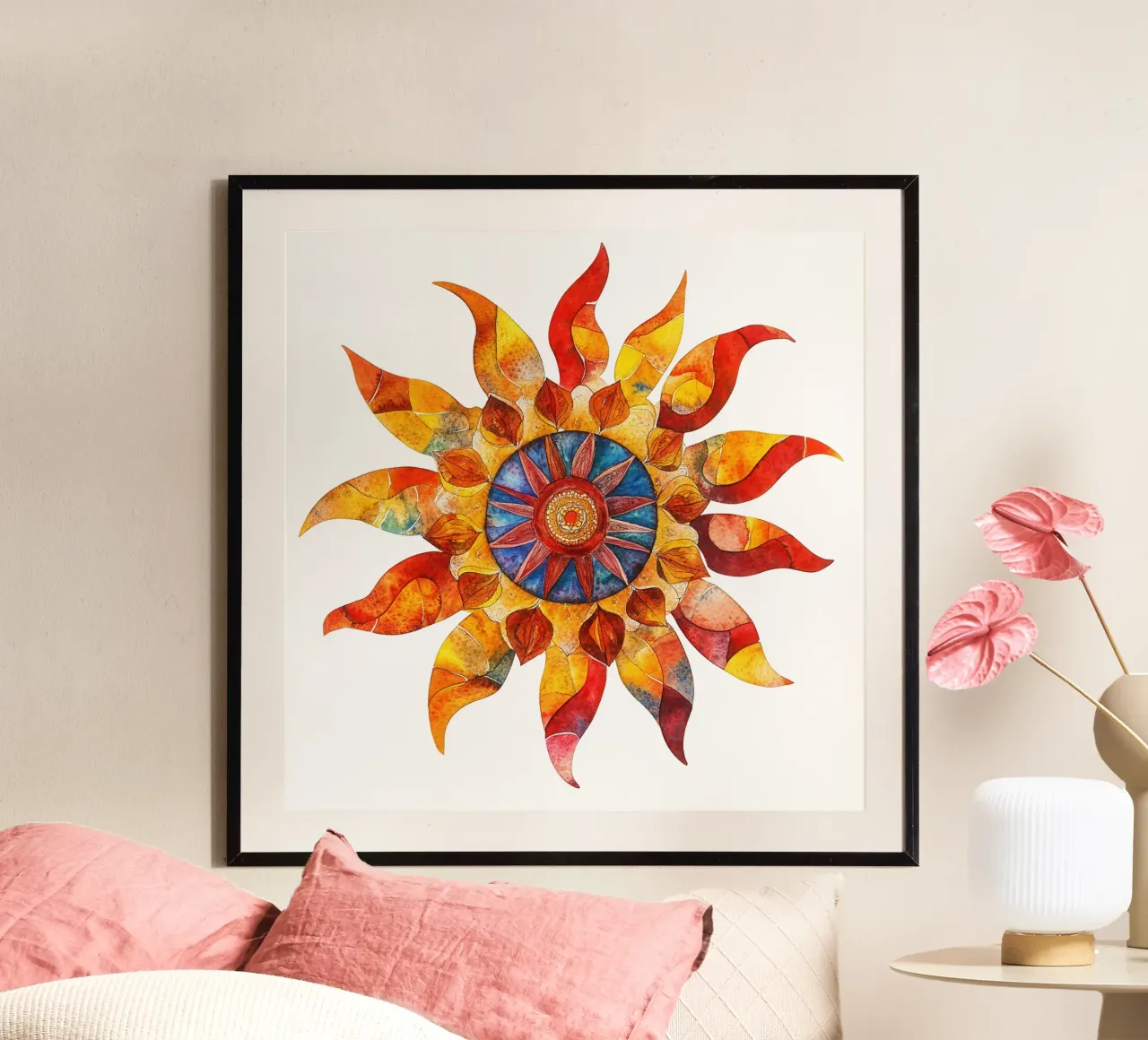 Sun Mandala poster by Spiritual Touch