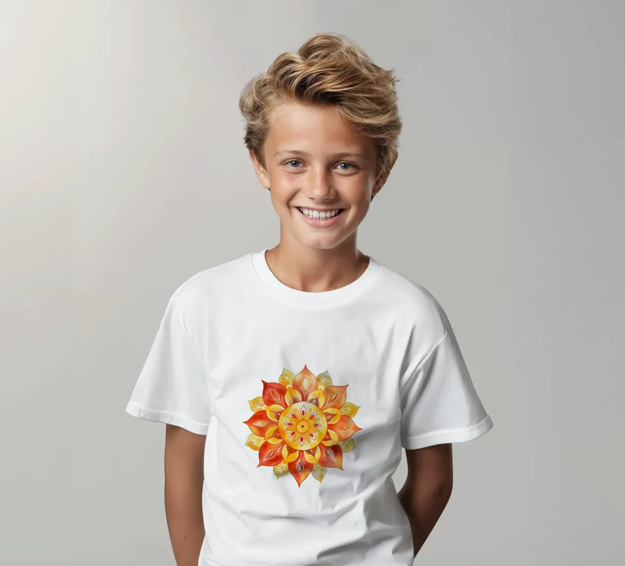 Sun Mandala kids t-shirt by Spiritual Touch
