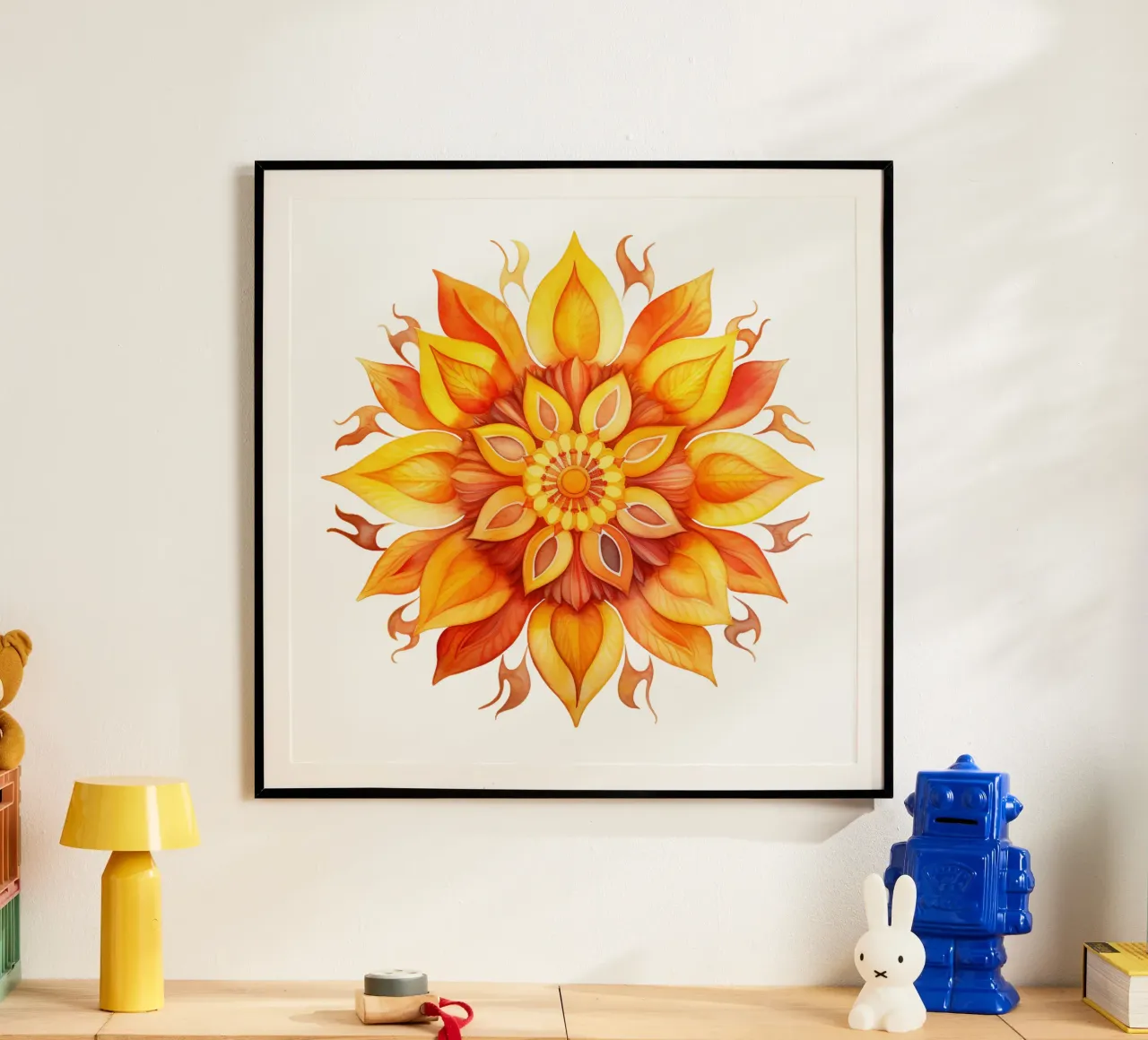 Mandala del sole poster da Spiritual Touch