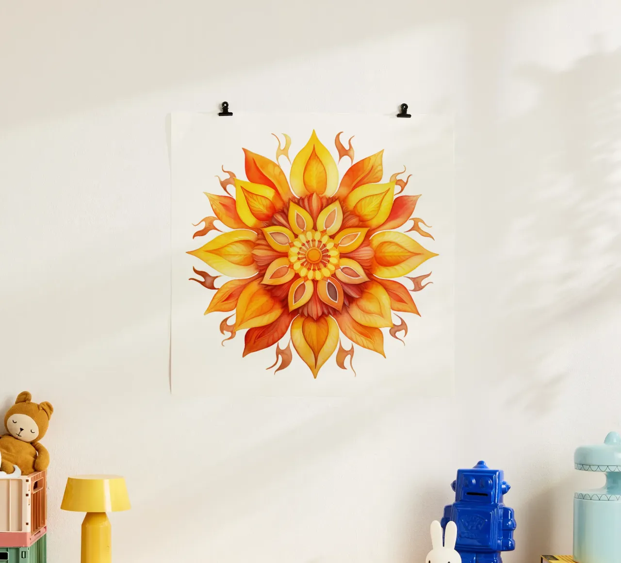 Mandala del sole poster da Spiritual Touch