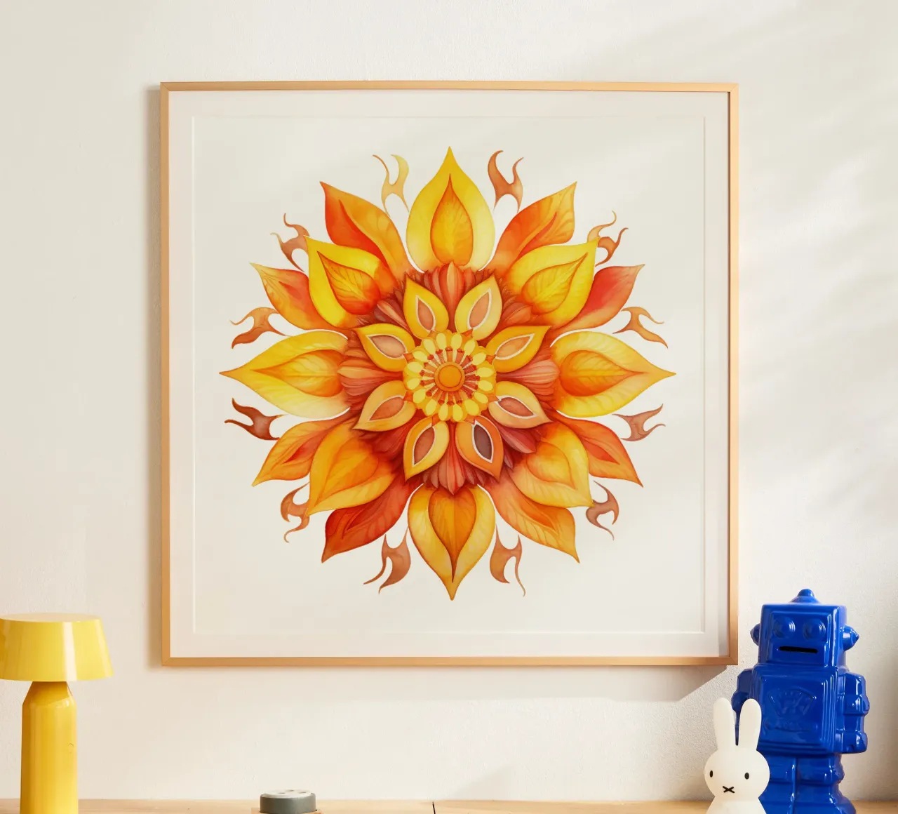 Mandala del sole poster da Spiritual Touch
