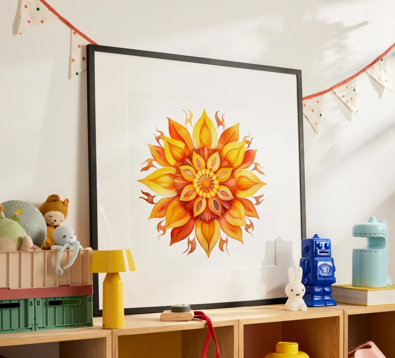 Mandala del sole poster da Spiritual Touch