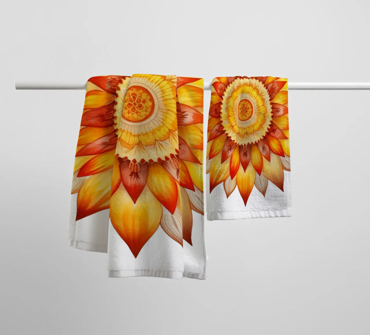 Mandala del sole asciugamano da bagno da Spiritual Touch