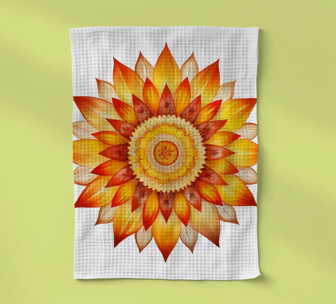 Mandala del sole canovaccio da cucina da Spiritual Touch