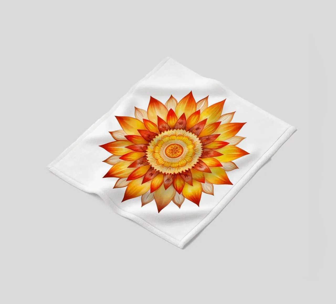 Mandala del sole coperta in pile da Spiritual Touch
