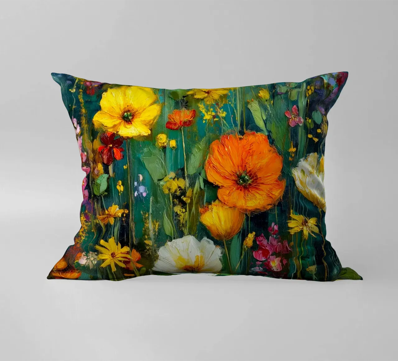 Pieno di fiori cuscino da Justyna Jaszke JBJart