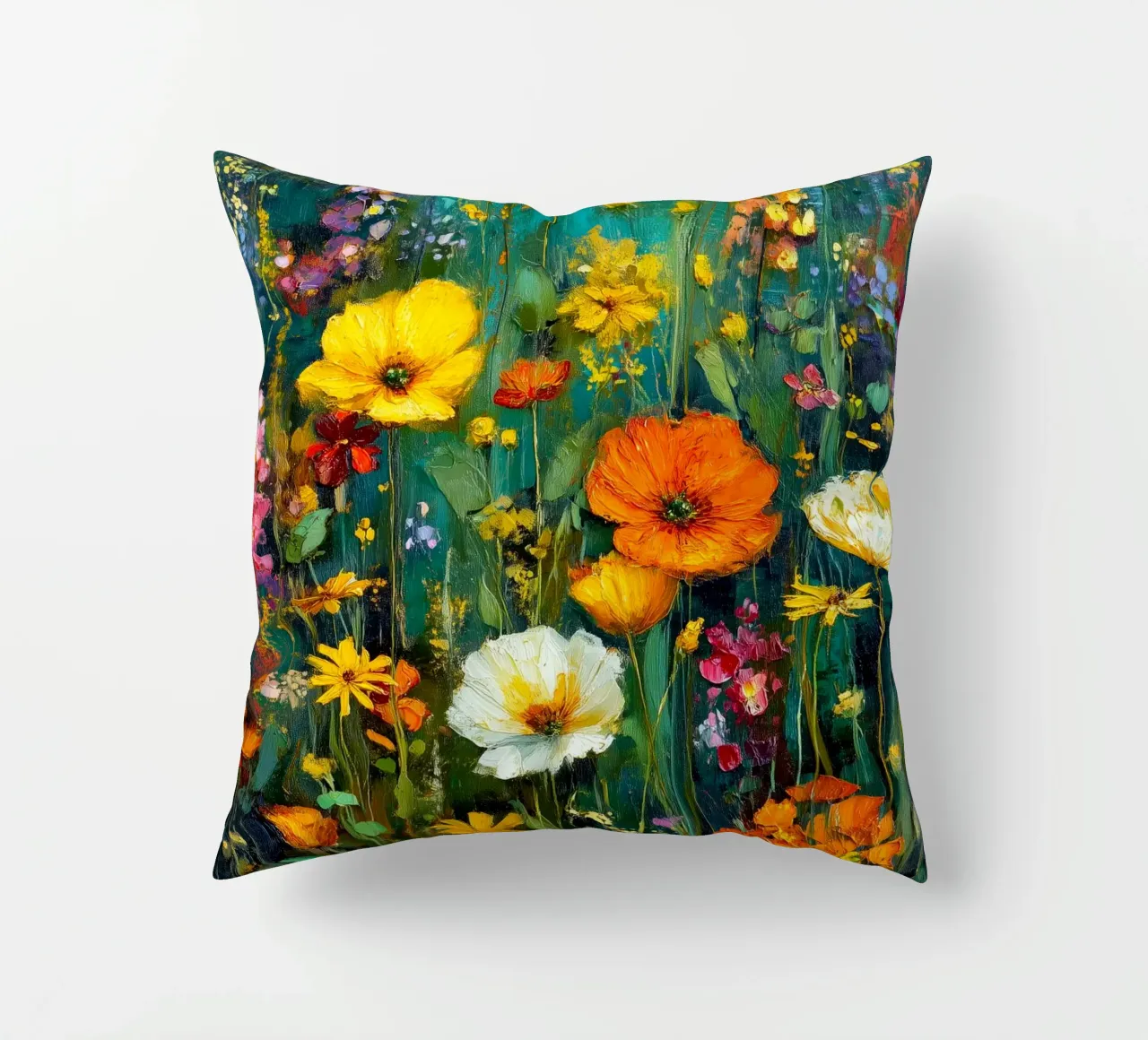 Pieno di fiori cuscino da Justyna Jaszke JBJart