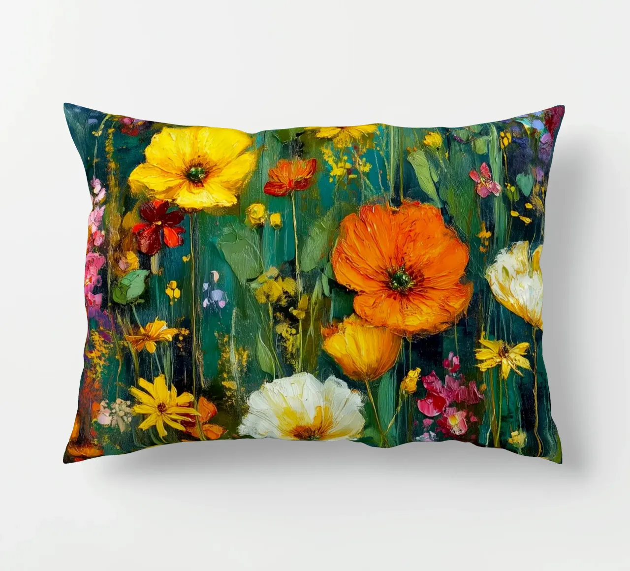 Pieno di fiori cuscino da Justyna Jaszke JBJart