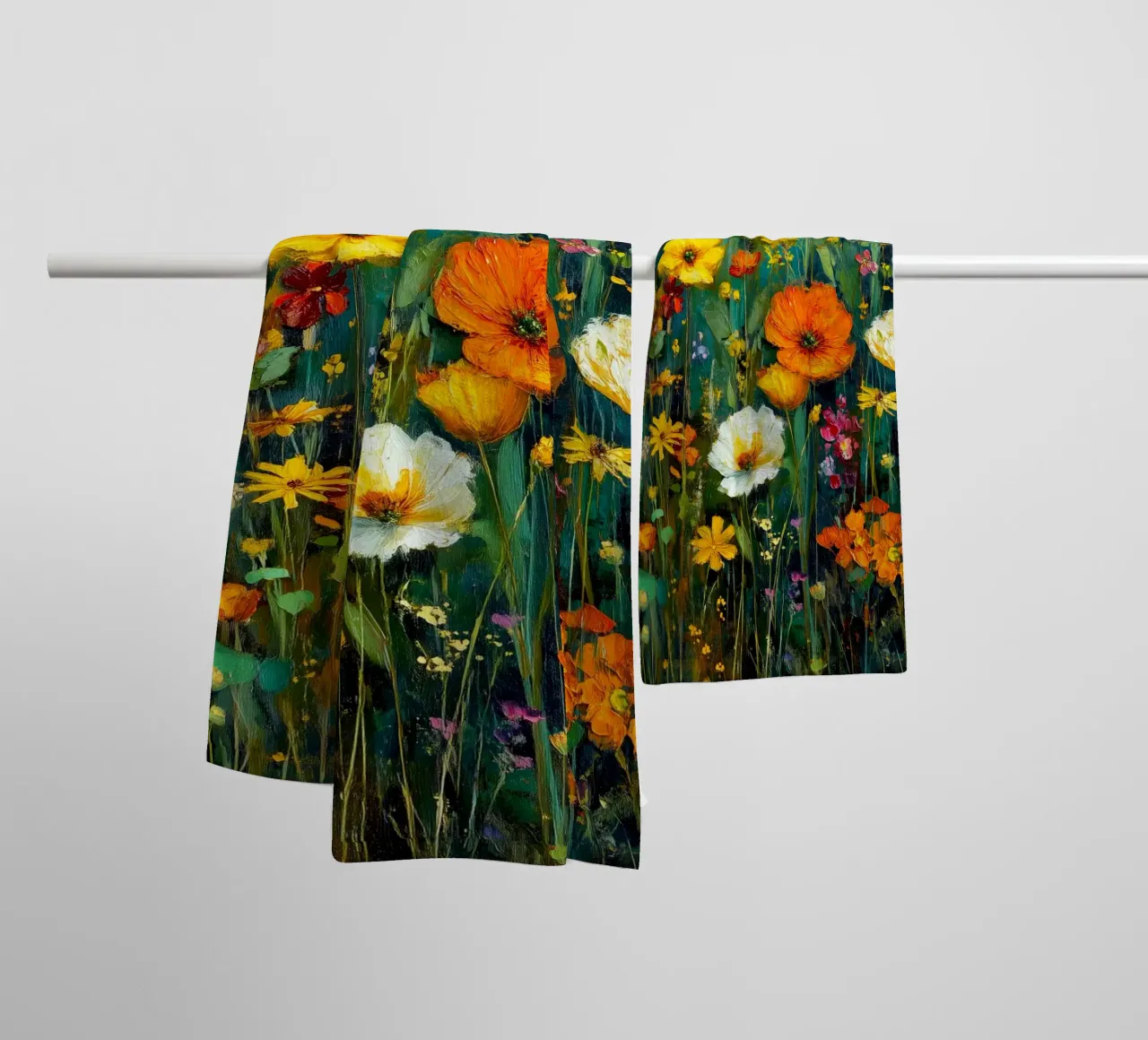 Pieno di fiori asciugamano da bagno da Justyna Jaszke JBJart
