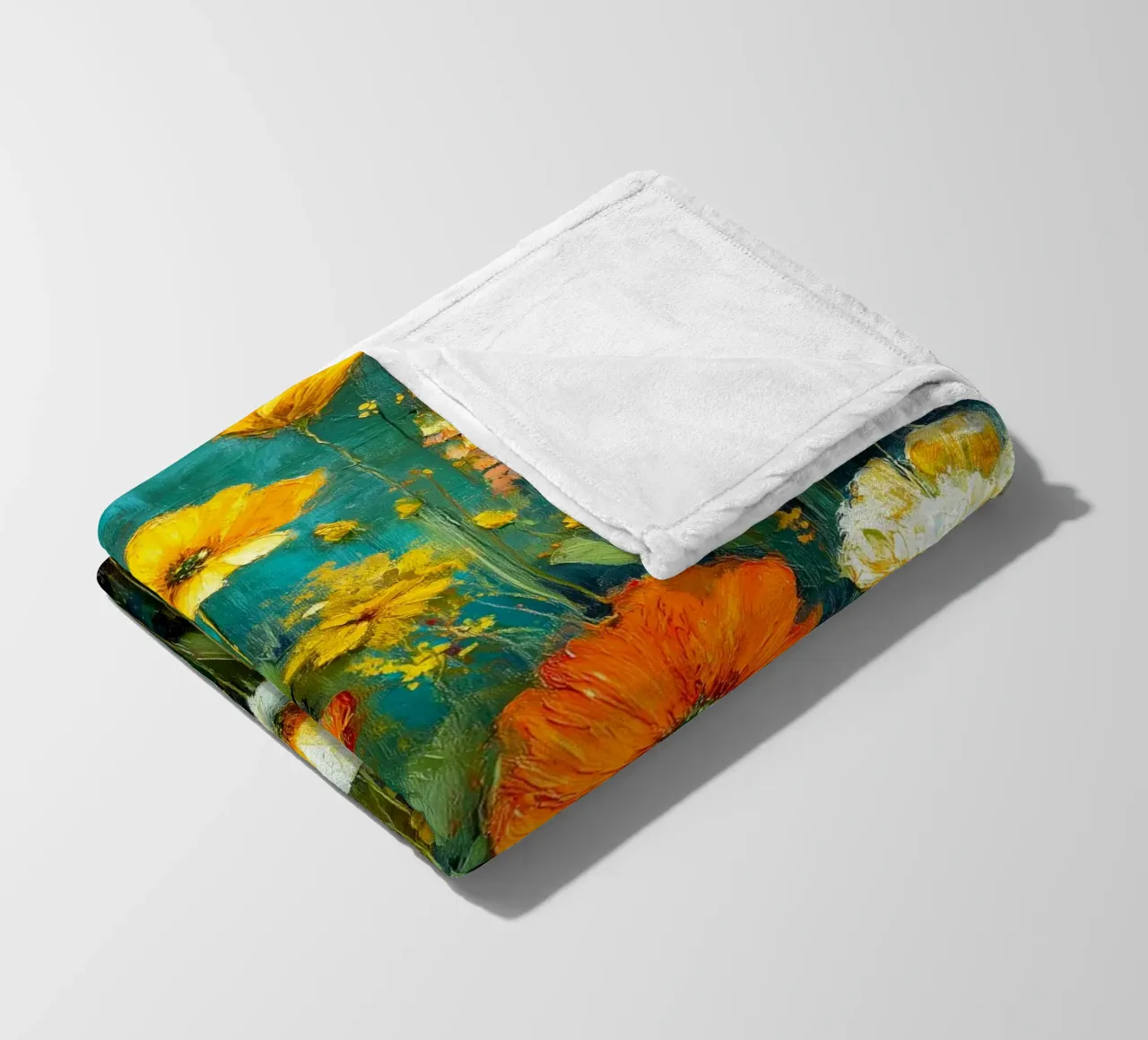 Pieno di fiori coperta in pile da Justyna Jaszke JBJart
