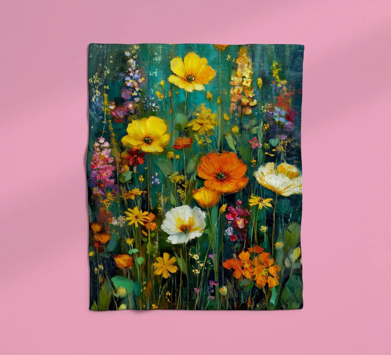 Pieno di fiori coperta in pile da Justyna Jaszke JBJart