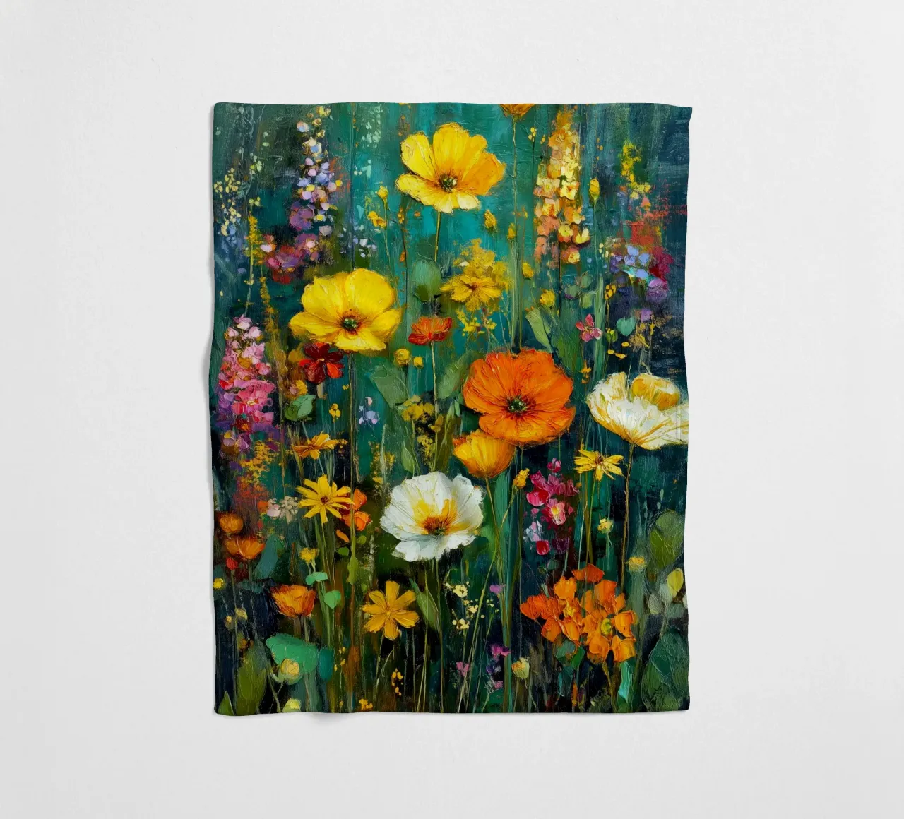 Pieno di fiori coperta in pile da Justyna Jaszke JBJart
