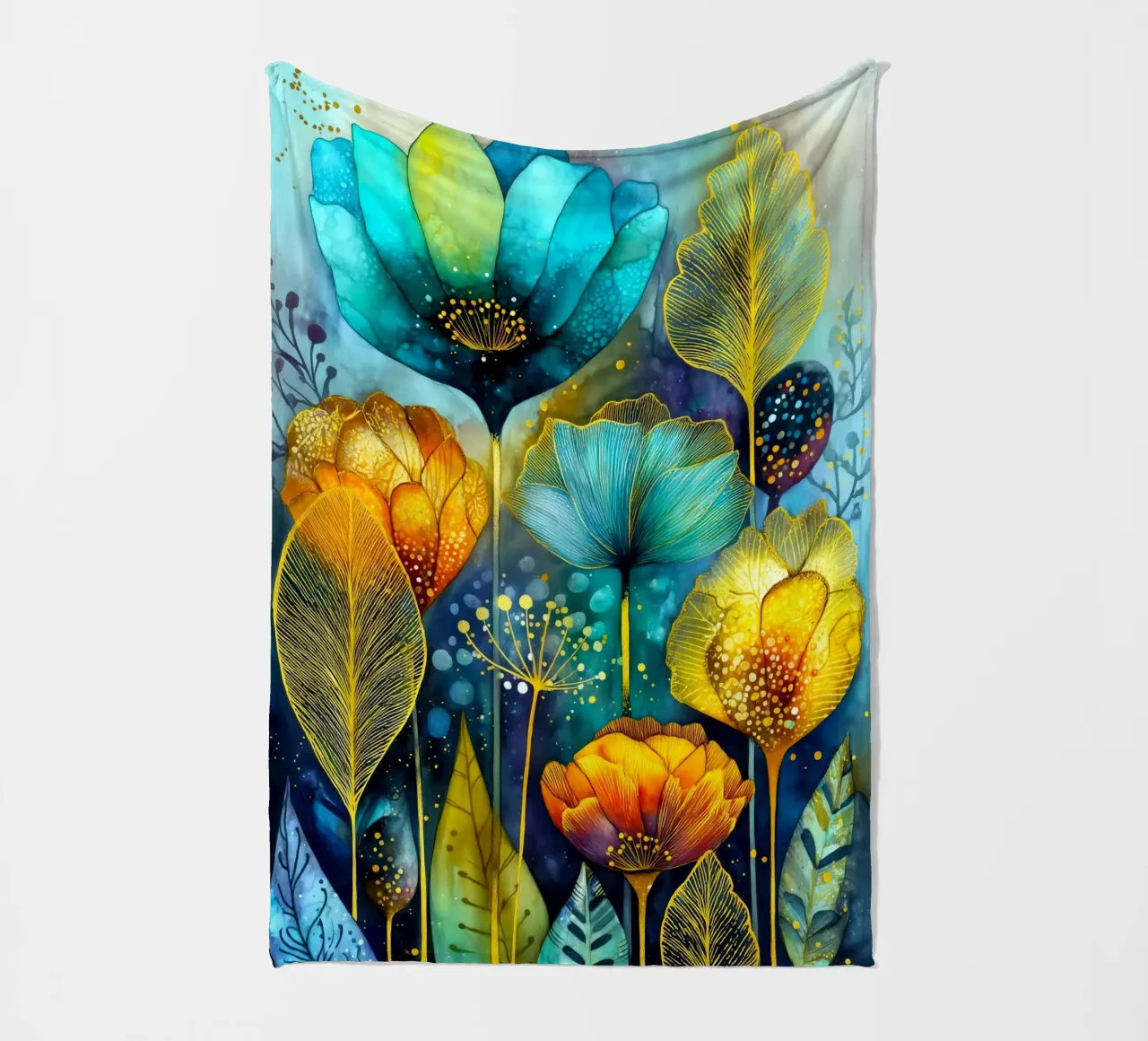 Fiori magici coperta in pile da Justyna Jaszke JBJart