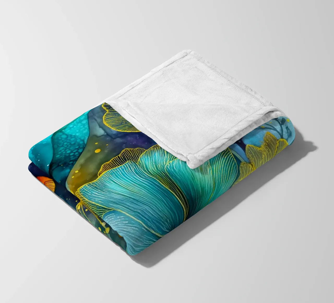 Fiori magici coperta in pile da Justyna Jaszke JBJart