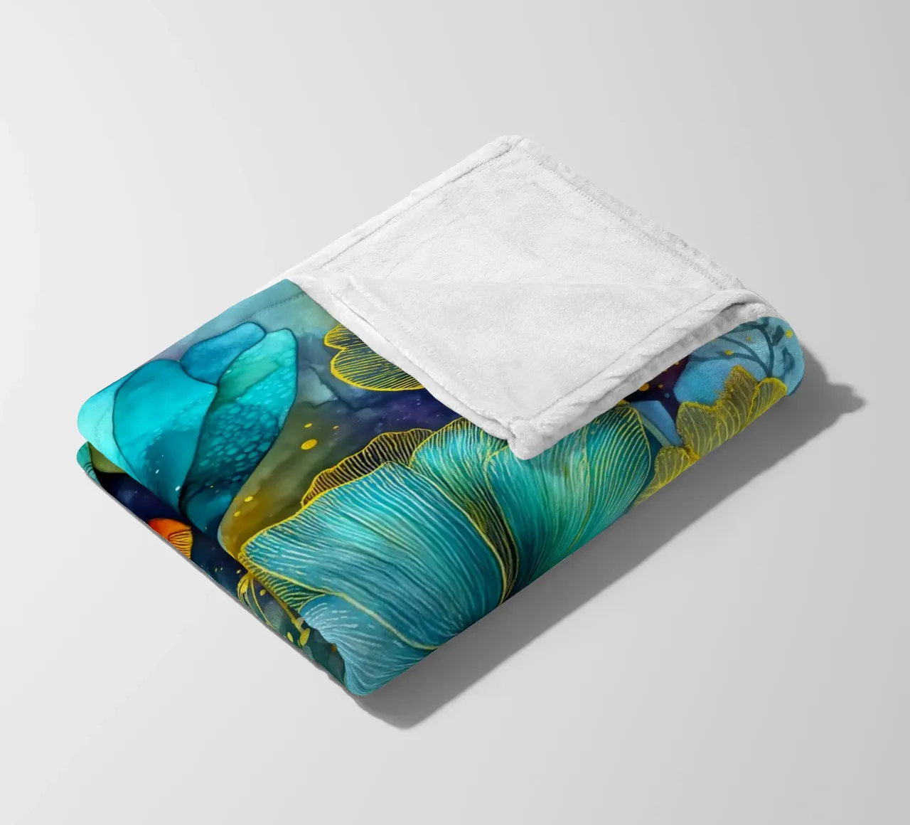 Fiori magici coperta in pile da Justyna Jaszke JBJart
