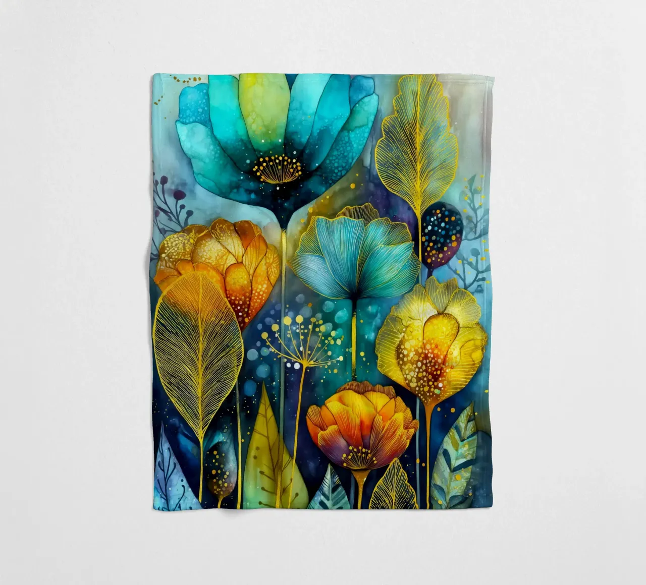 Fiori magici coperta in pile da Justyna Jaszke JBJart