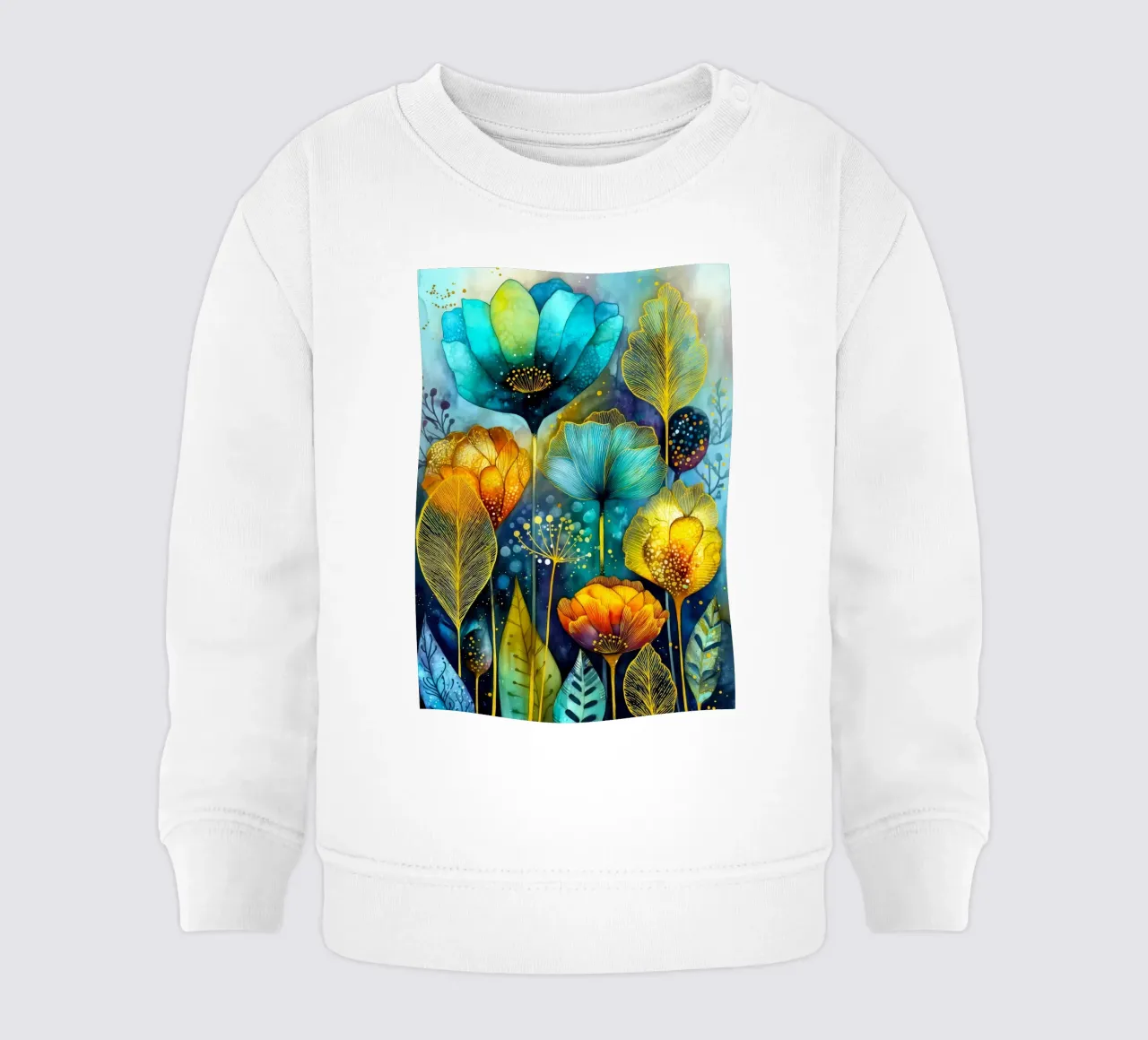 Fiori magici felpa neonato da Justyna Jaszke JBJart