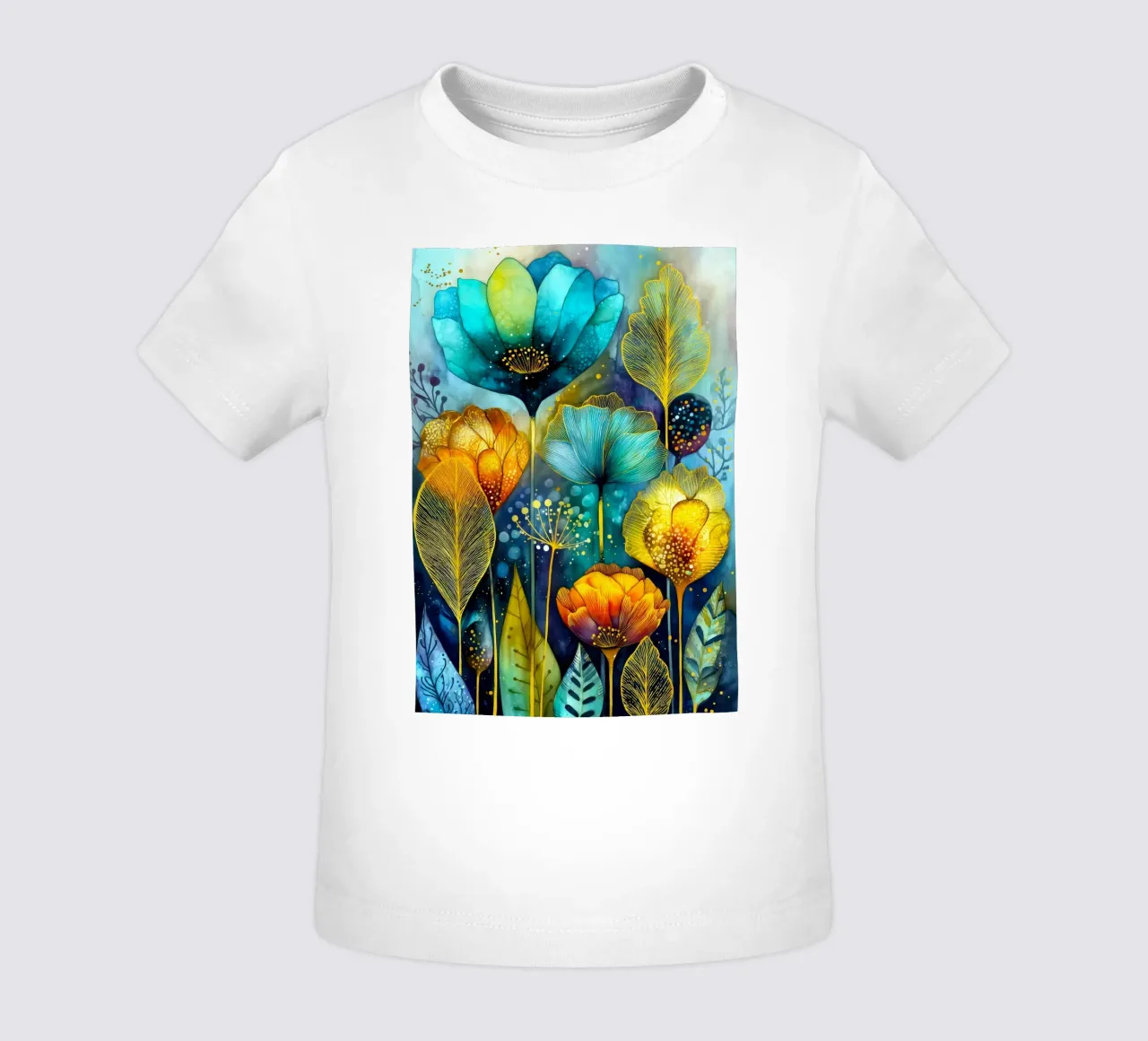 Fiori magici maglietta neonato da Justyna Jaszke JBJart