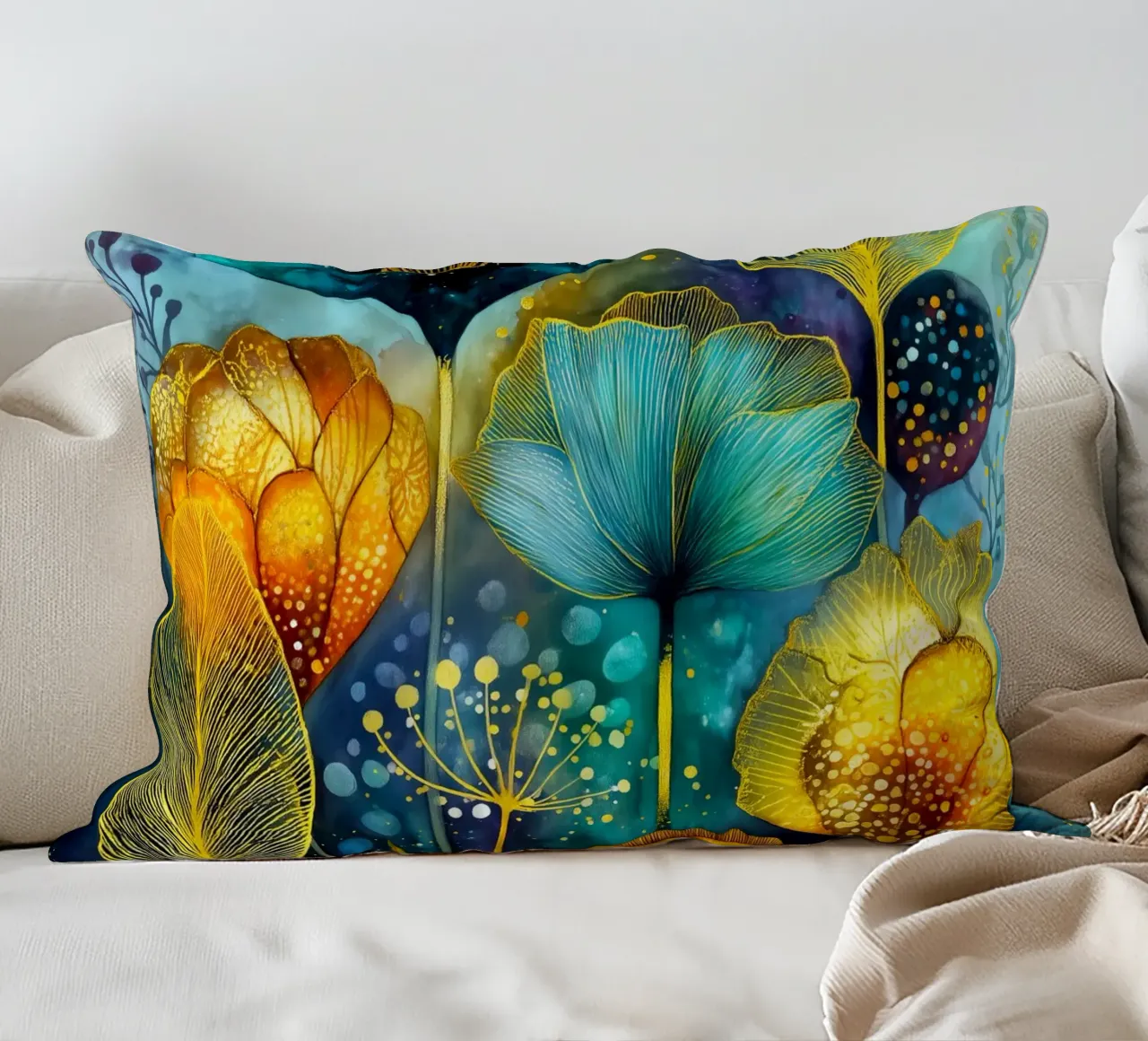 Fiori magici cuscino da Justyna Jaszke JBJart