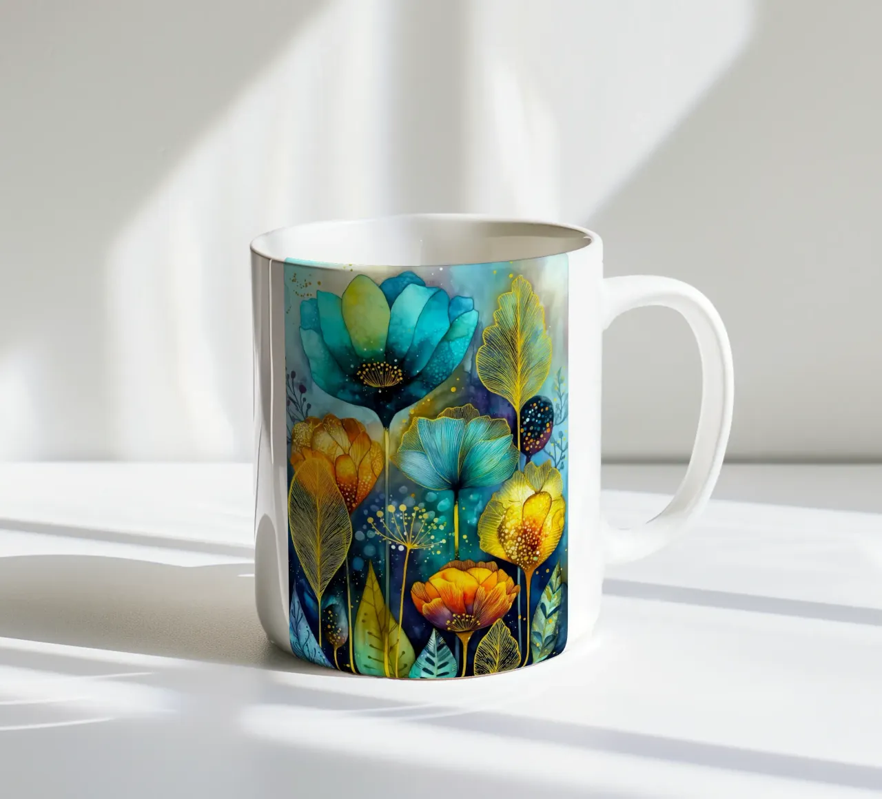 Fiori magici tazza in ceramica da Justyna Jaszke JBJart