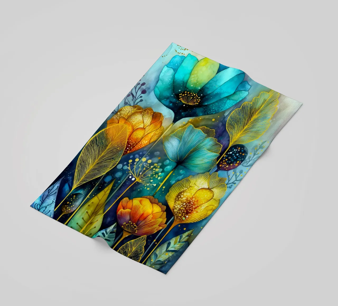 Fiori magici telo mare da Justyna Jaszke JBJart