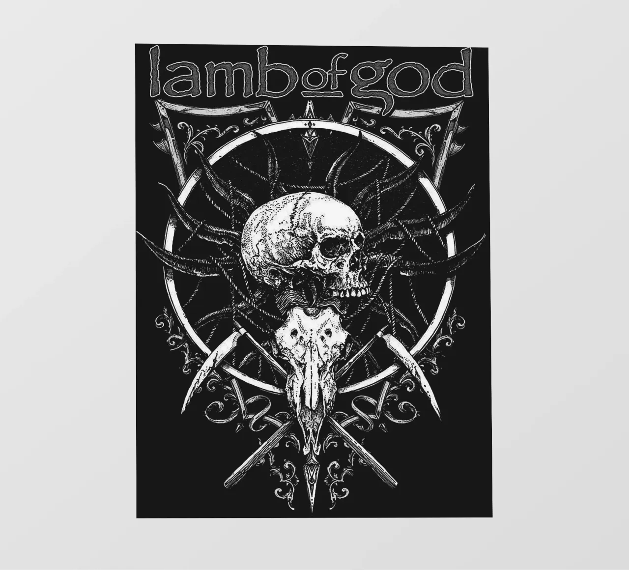 Art du groupe Lamb of God bâche pvc de vanhesling