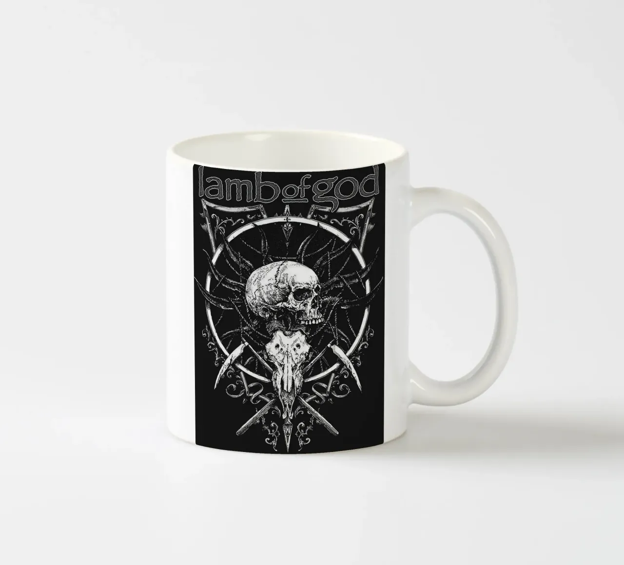 Art du groupe Lamb of God mug en céramique de vanhesling
