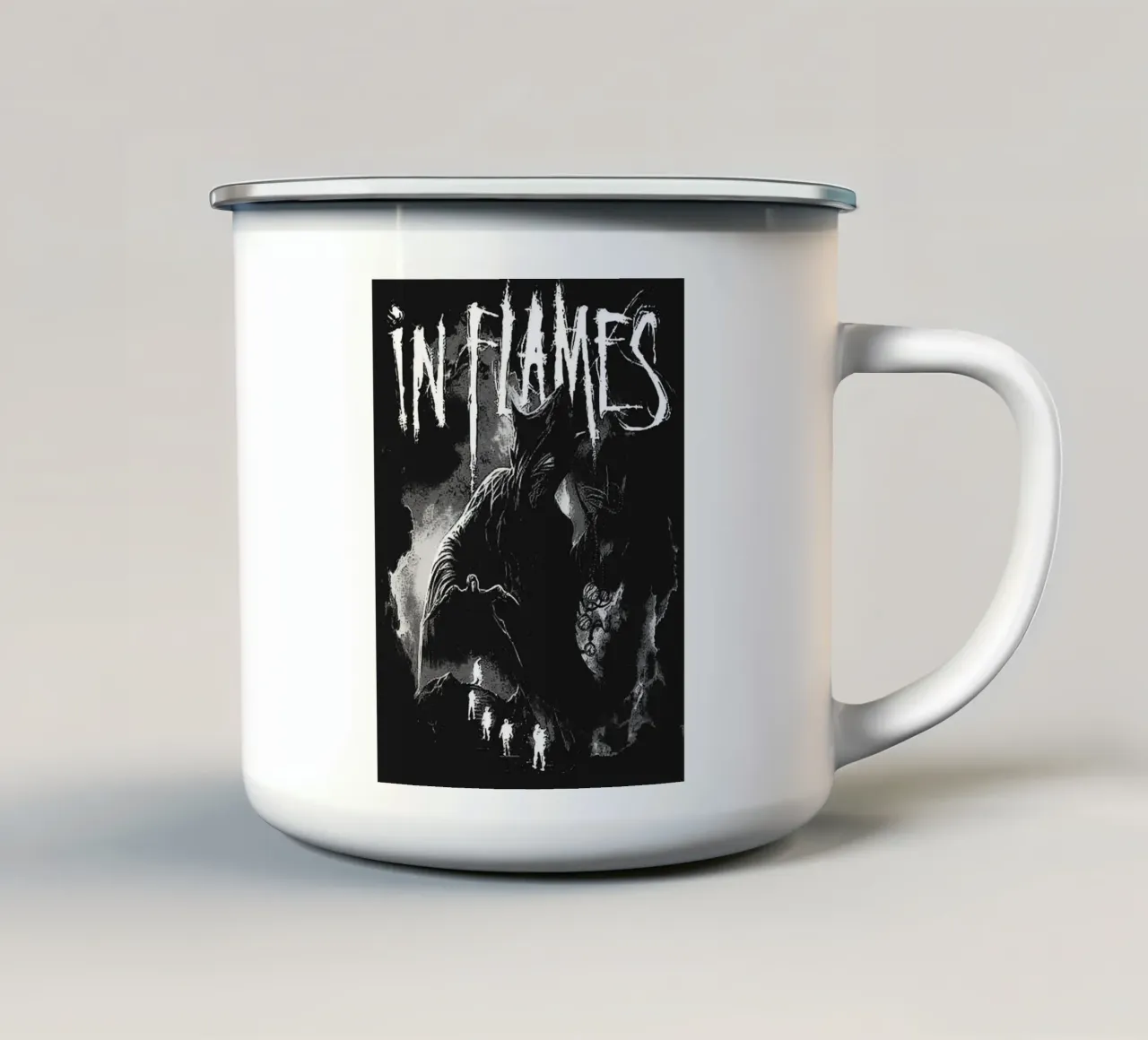 Art du groupe In Flames mug en émail de vanhesling