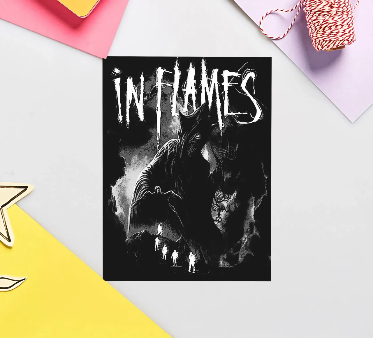 Art du groupe In Flames autocollant de vanhesling
