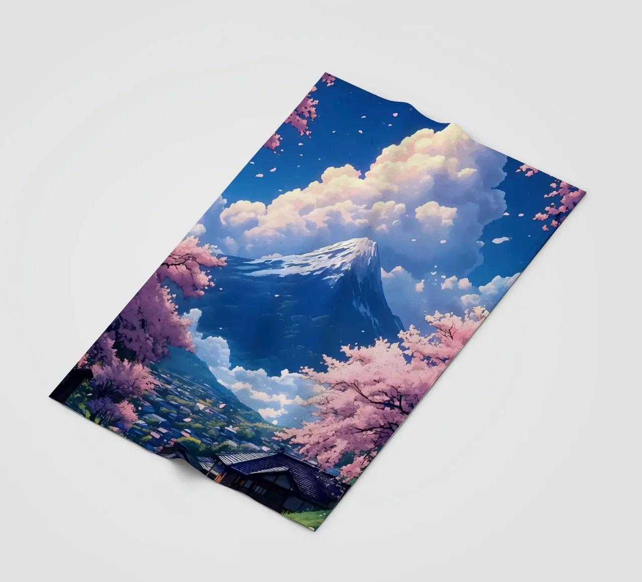 fiori di ciliegio di montagna coperta in pile da Lesley Sturgess