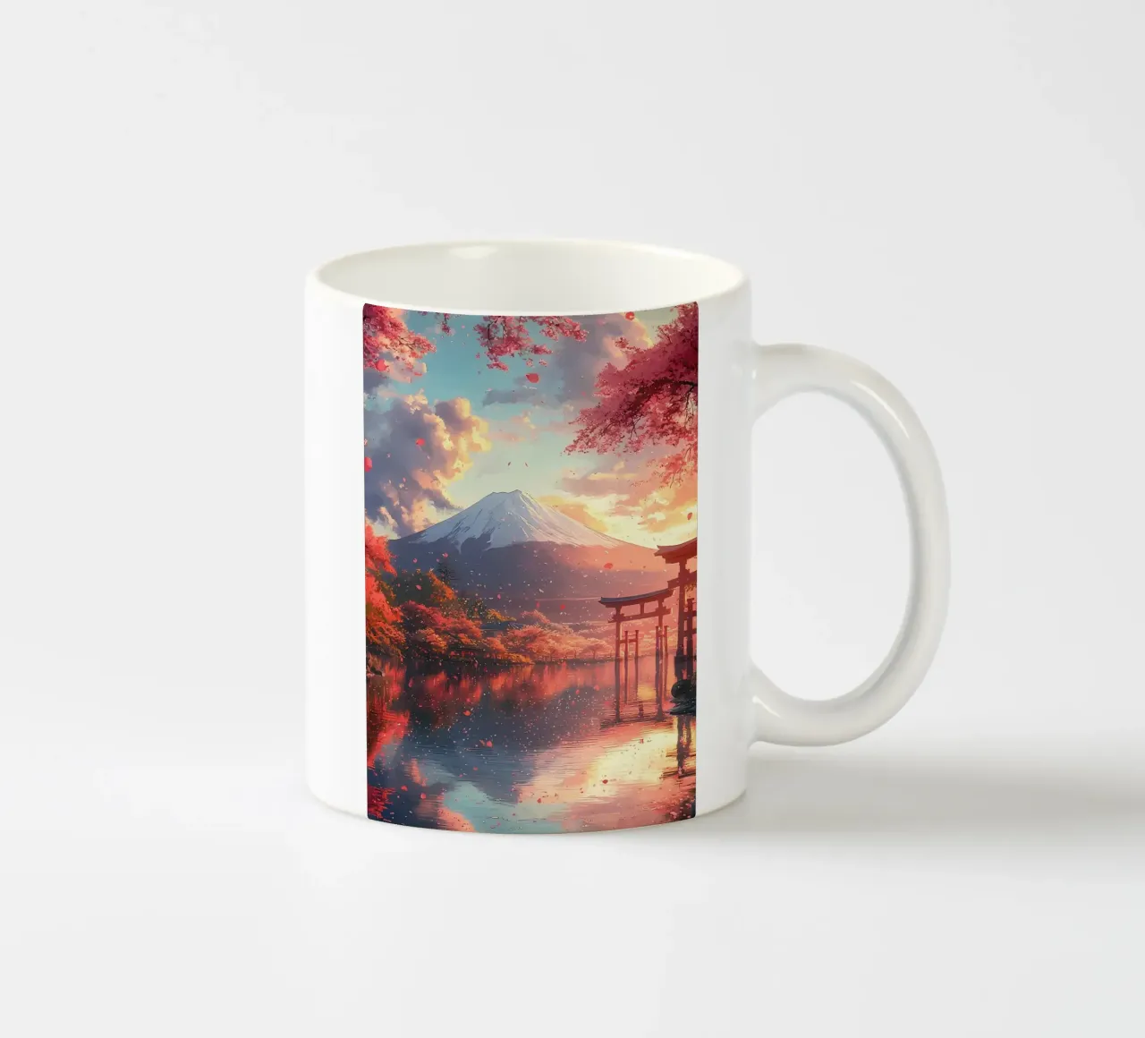 fiori di ciliegio di montagna tazza in ceramica da Lesley Sturgess