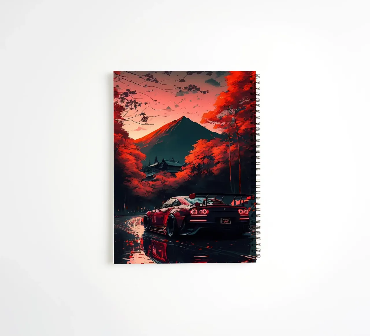 alberi rossi per auto sportive diario ad anelli da Lesley Sturgess