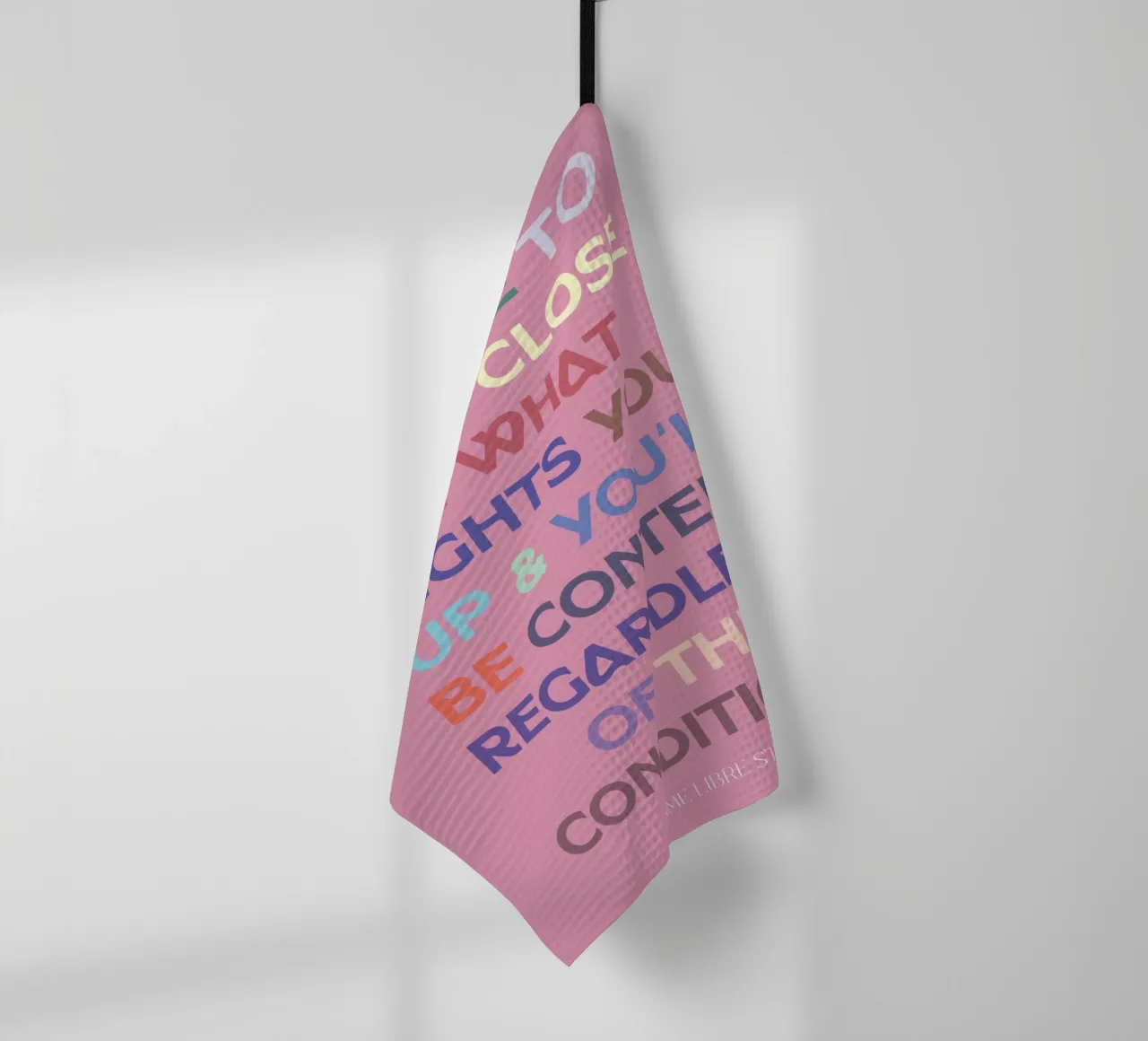 🌸 torchon de MENTHE SAUVAGE